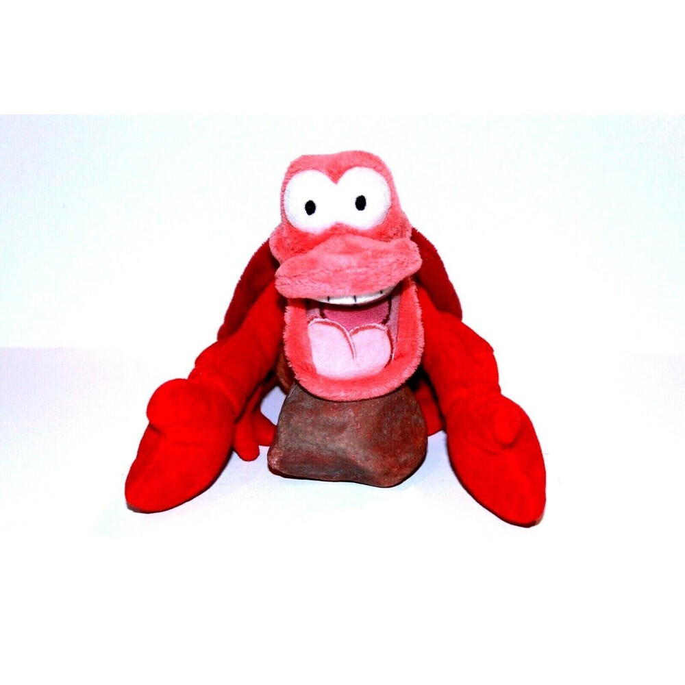 Disney Little Mermaid Sebastian Red Crab Plush Stuffed Animal Sea Small 8 Inches